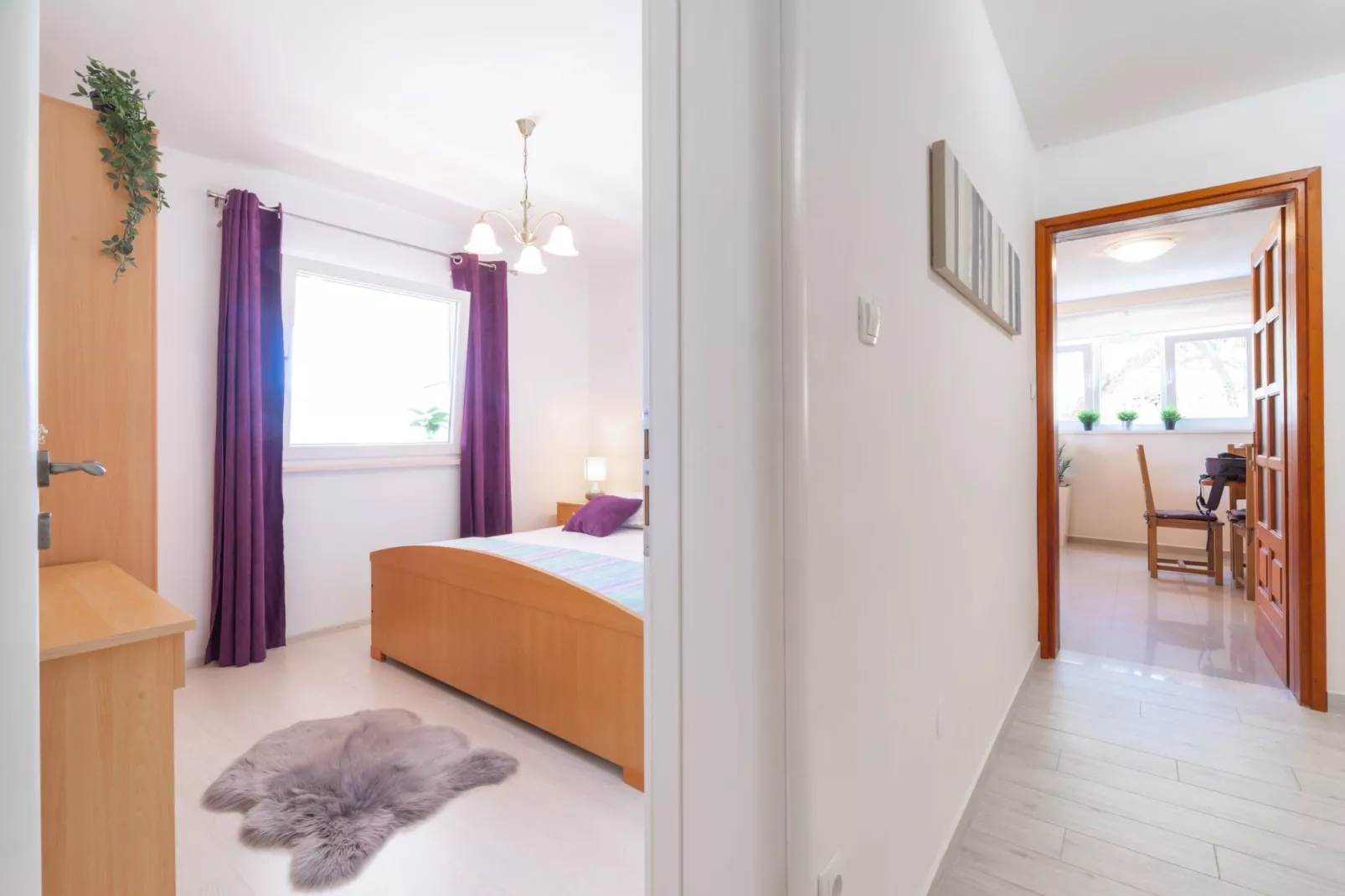 Holiday Home Diana -  Comfort Two Bedroom Apartment with Terrace and Sea View-Slaapkamer