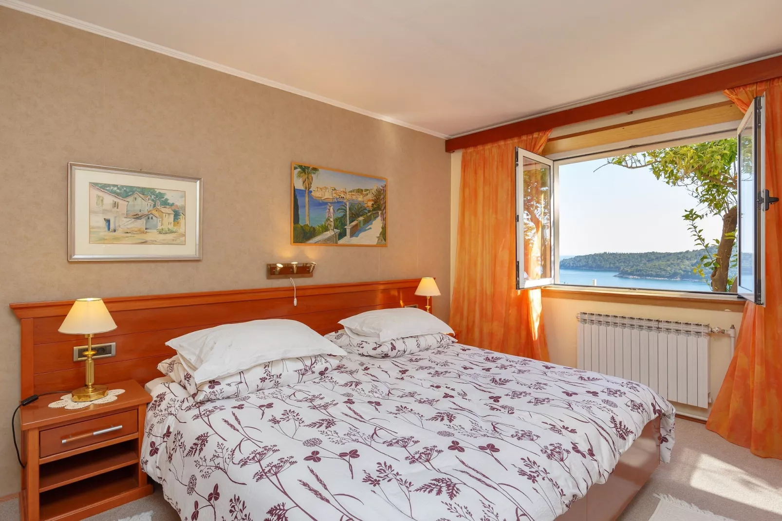 Ploče Apartments - One Bedroom Apartment with Terrace and Sea View - Petra Krešimira IV 27-Slaapkamer