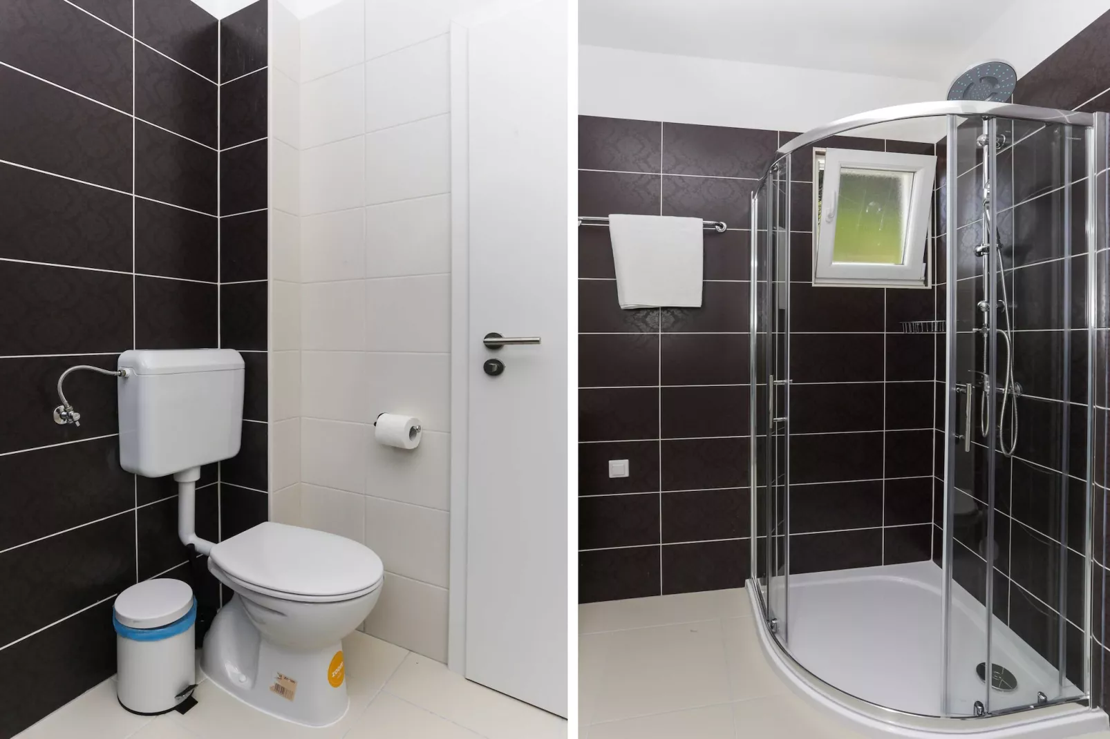 Apartments Posta - One-Bedroom Apartment with Terrace and Sea View - Apartman 5-Badkamer