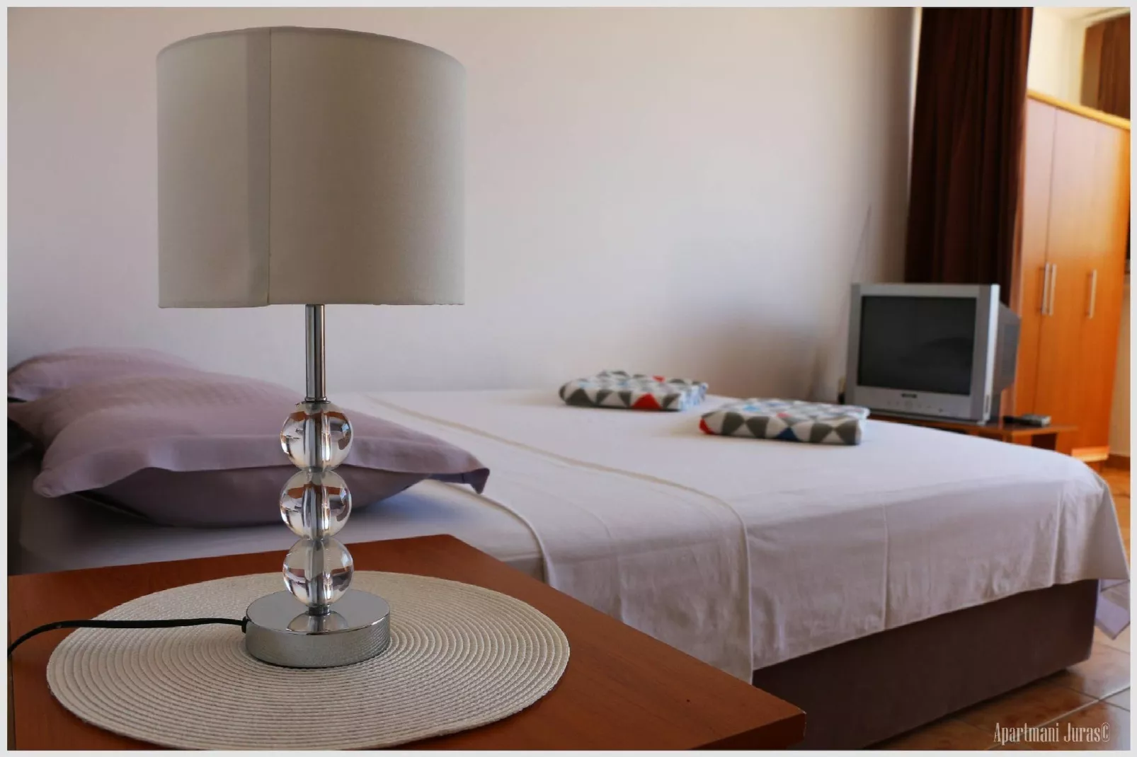 Apartments Juras - Studio Apartment with Sea View (Marija)-Slaapkamer