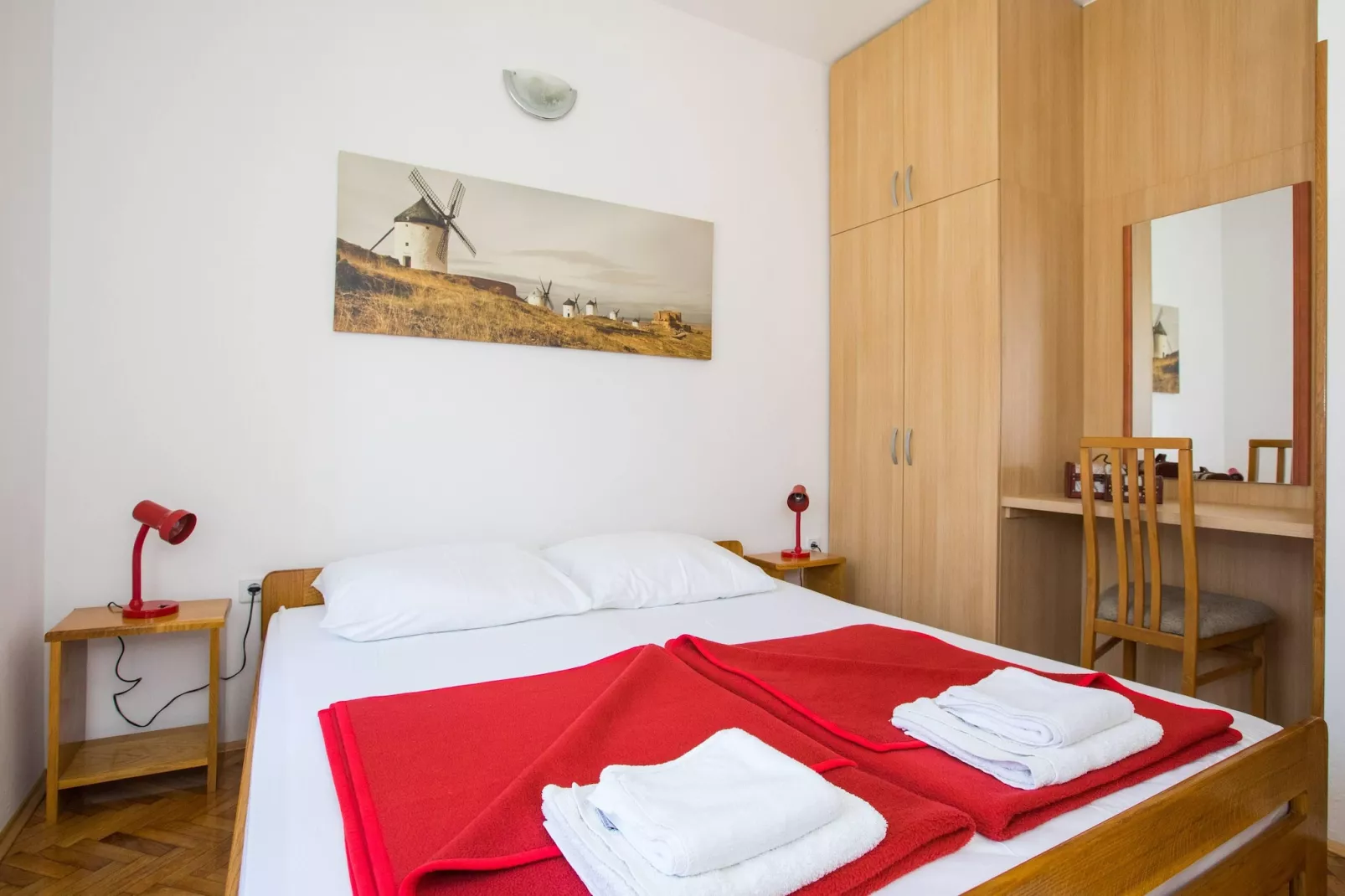 Apartments Vidak - One Bedroom Apartment with Balcony and Sea View - (A4)-Slaapkamer