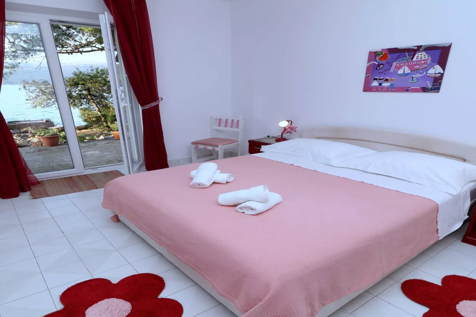 Apartments More & Ja - Superior One Bedroom Apartment with Terrace and Sea View ( 2. zapad )-Slaapkamer