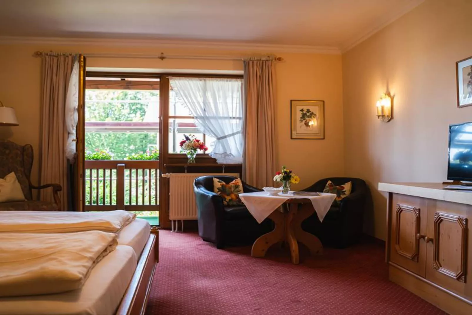 Sammareier Gutshof - Seniorsuite 70qm DG-Woonkamer