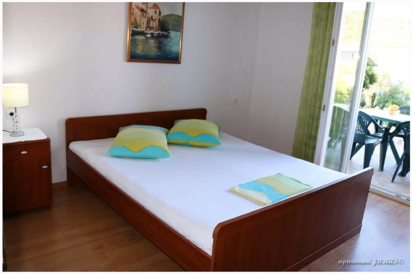 Apartments Juras - Two Bedroom Apartment with Terrace and sea view (Antonio)-Slaapkamer