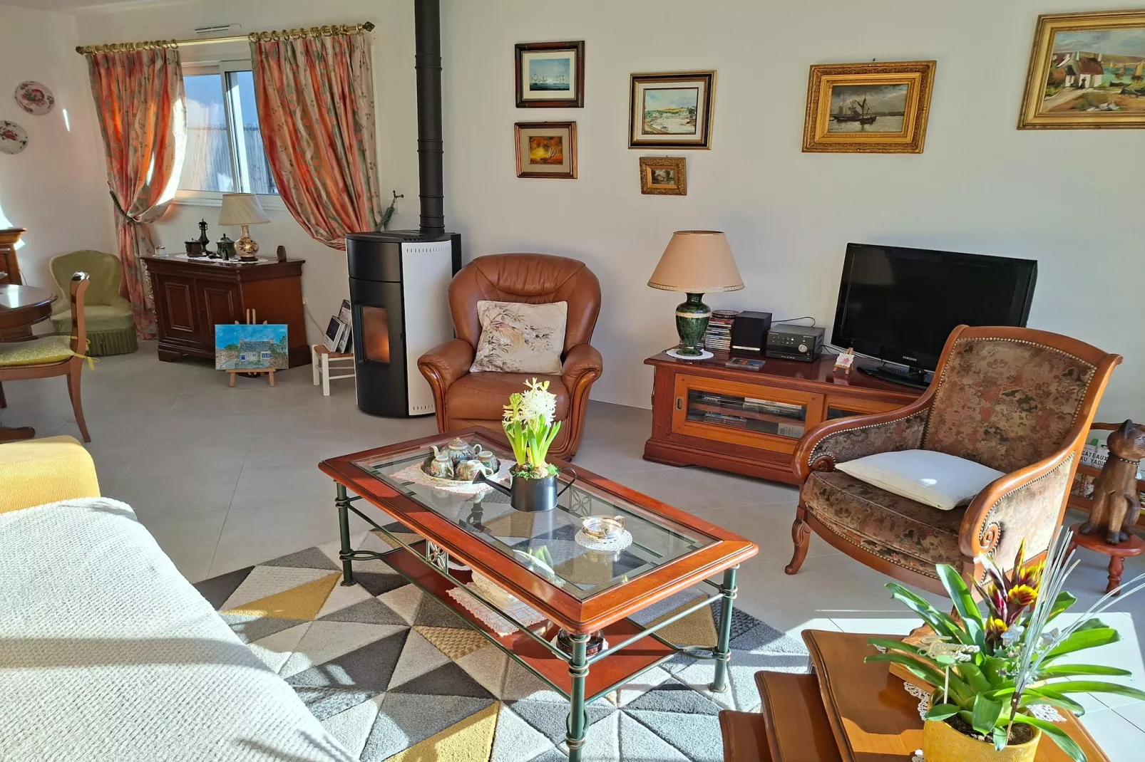 Ferienhaus in Plestin les Grèves-Woonkamer