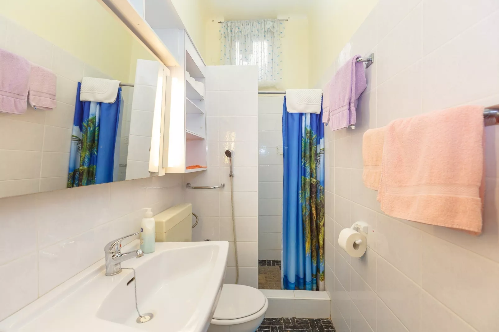 Ploče Apartments - One Bedroom Apartment with Terrace and Sea View - Petra Krešimira IV 27-Badkamer