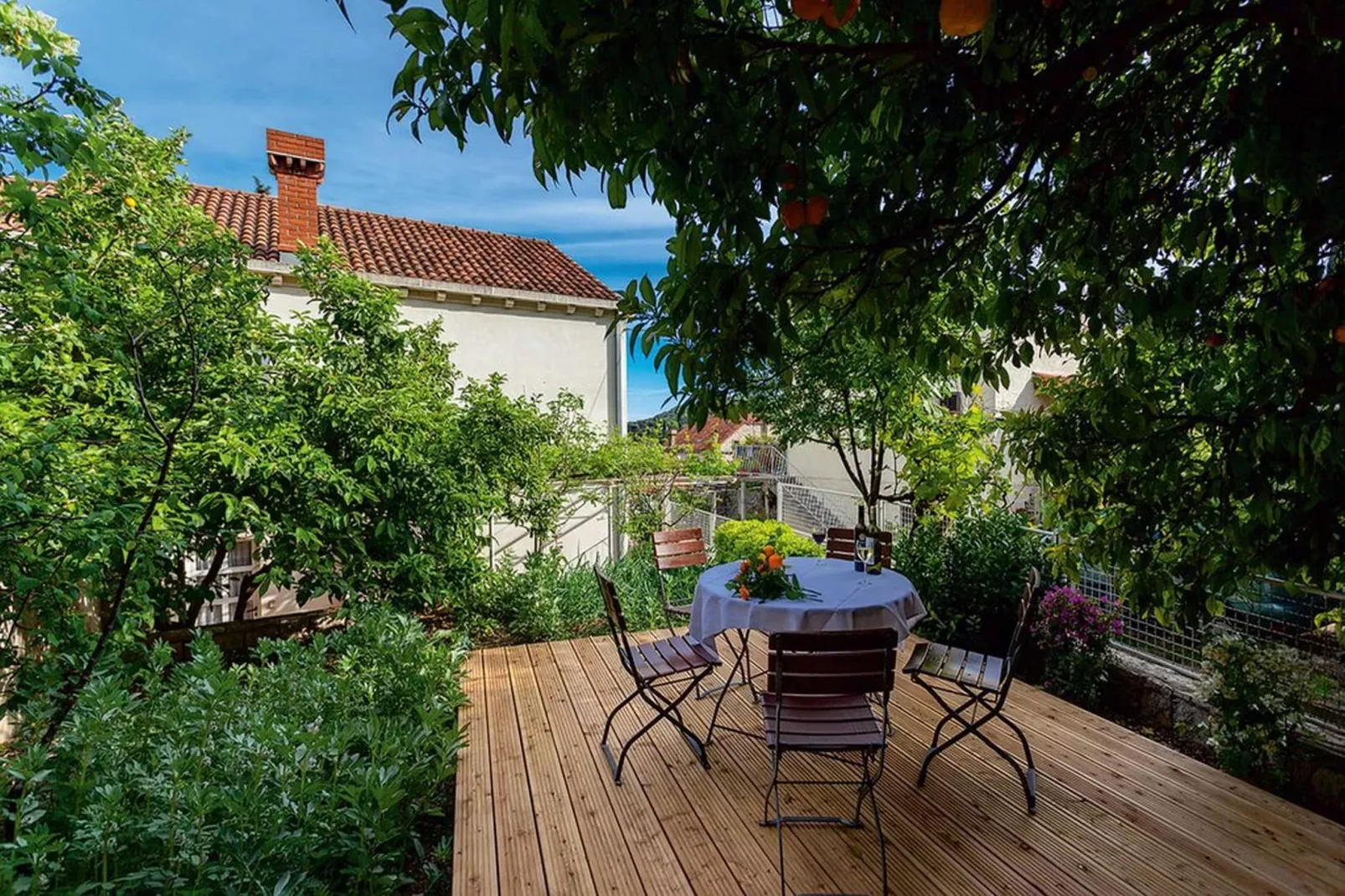 Apartments Ankora - One bedroom apartment with terrace and sea view-Buitenlucht