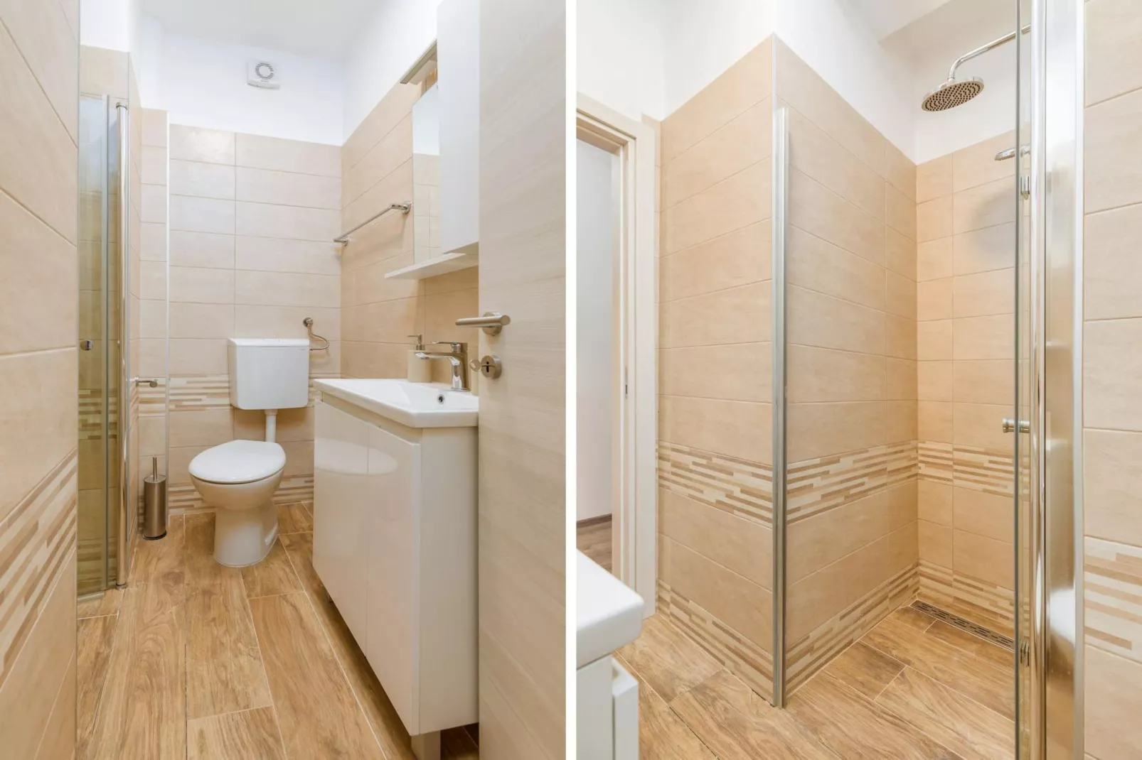 Lovely Apartment Marceta with Shared Pool (2)-Badkamer