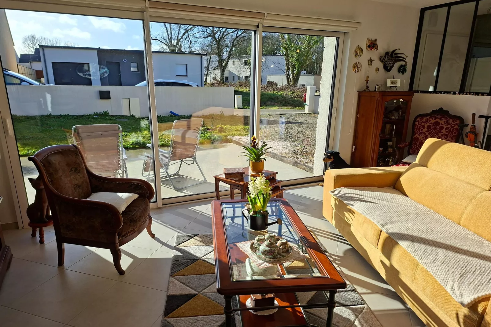 Ferienhaus in Plestin les Grèves-Woonkamer