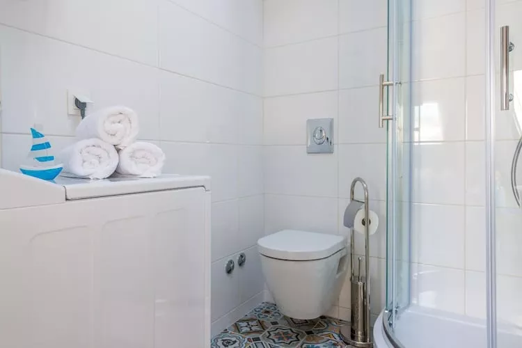 Apartments Arla Exclusive - Deluxe One Bedroom Apartment with Balcony and Sea View-Badkamer