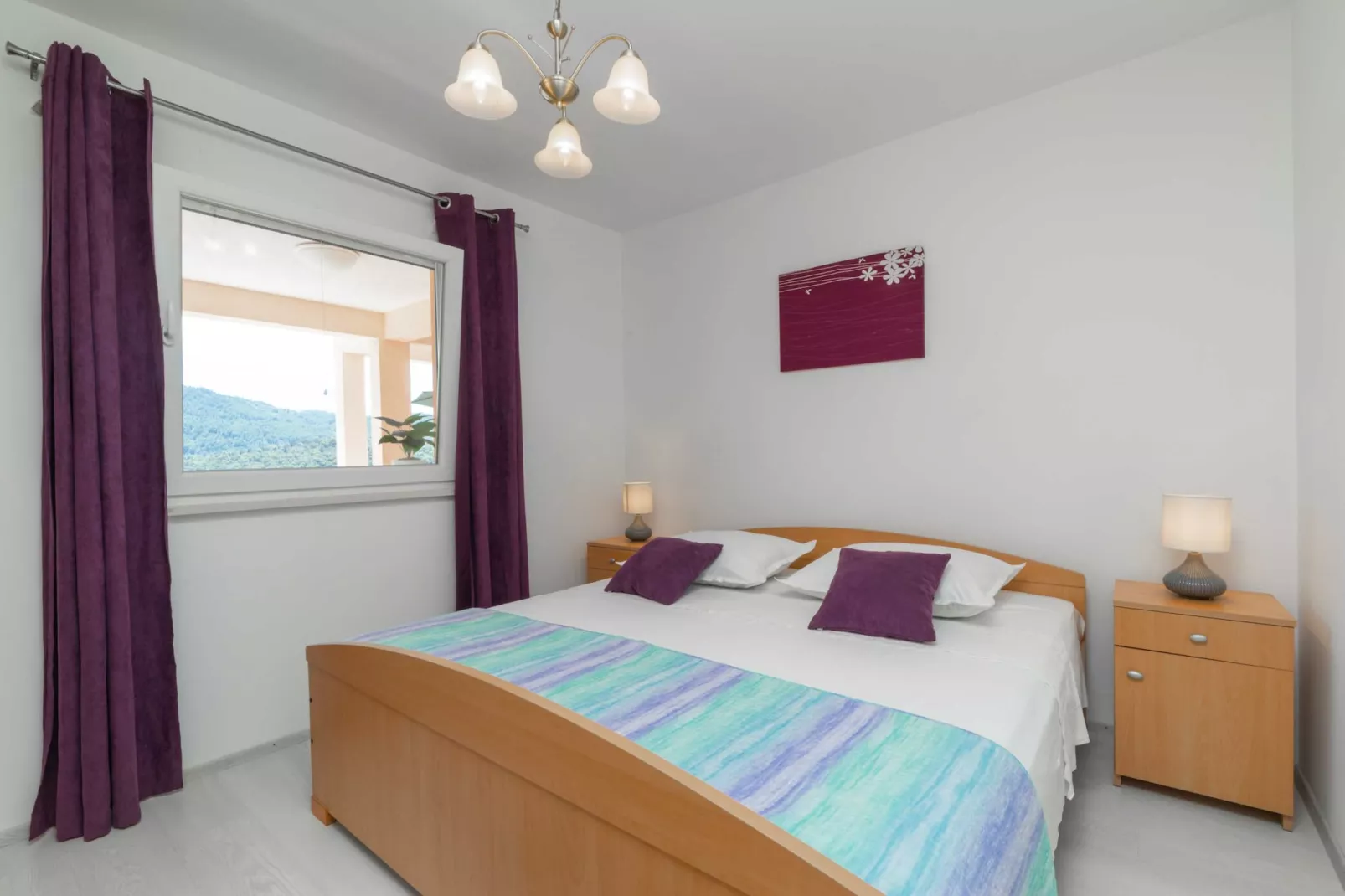 Holiday Home Diana - Five Bedroom House with Terrace and Sea View-Slaapkamer