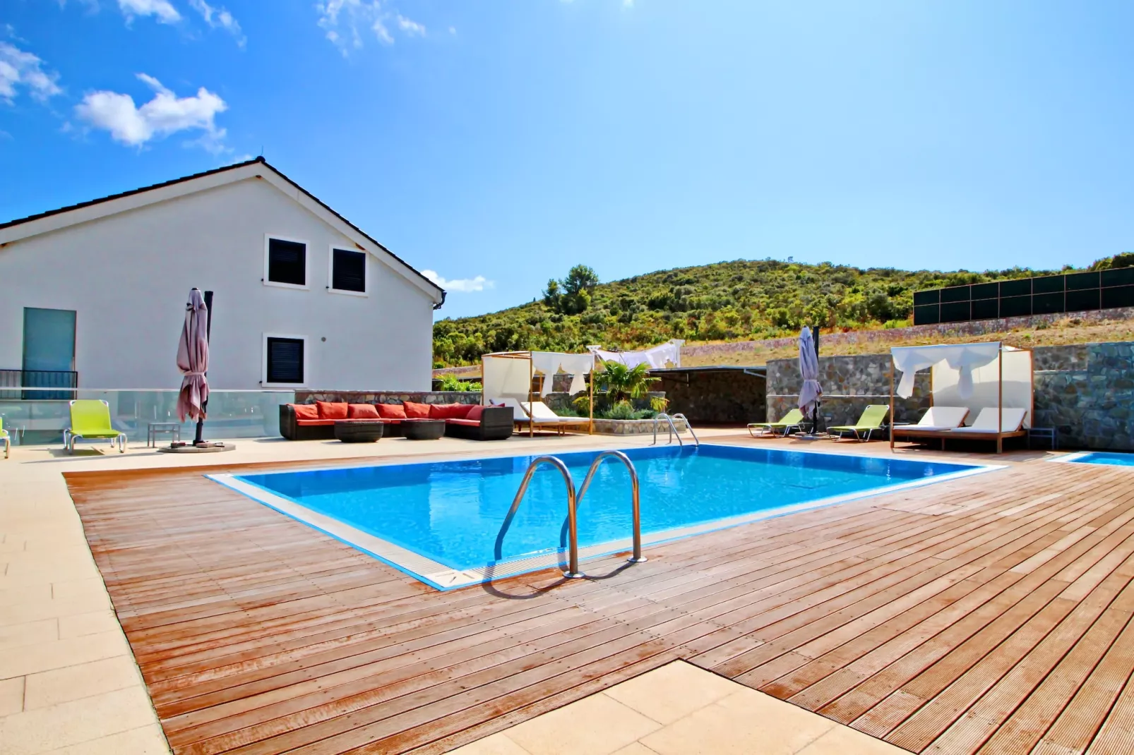 Apartments Kula - Two Bedroom Apartment with Terrace and Sea View C4 - Zwembad
