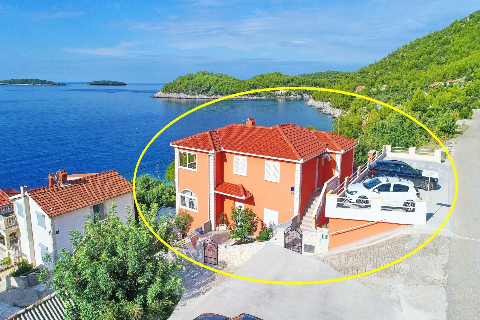 Holiday Home Adriatic View-Five Bedroom Holiday Home with Pool and Sea View-Buitenlucht
