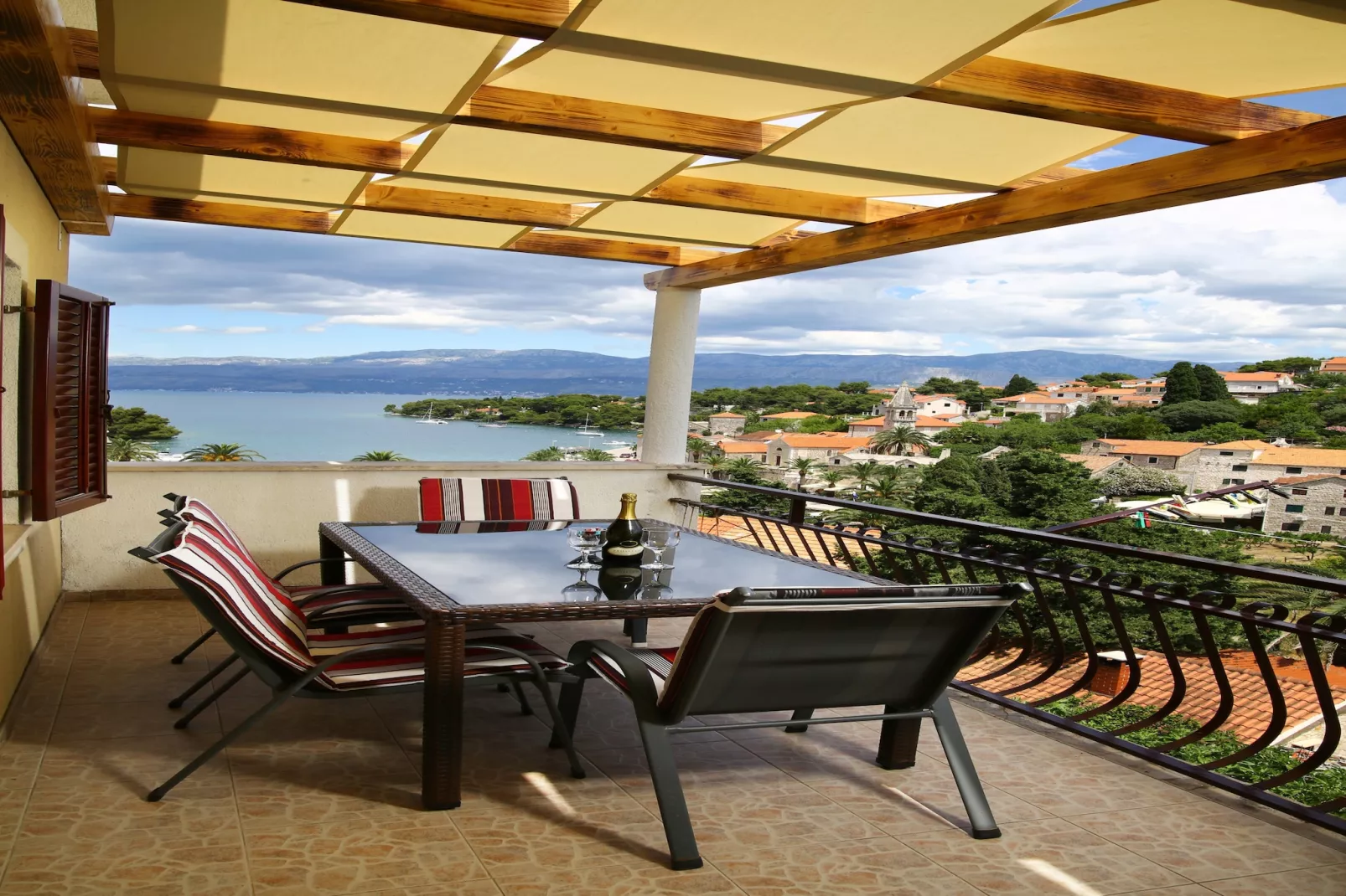 Apartments Boro - Two Bedroom Apartment with Sea View (A2)-Terras