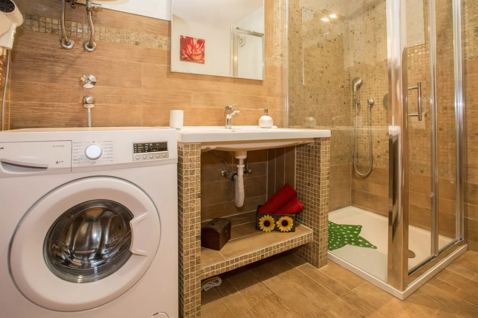 Apartments Andre Poreč - Two Bedroom Apartment with Terrace and Pool (Andre)-Badkamer