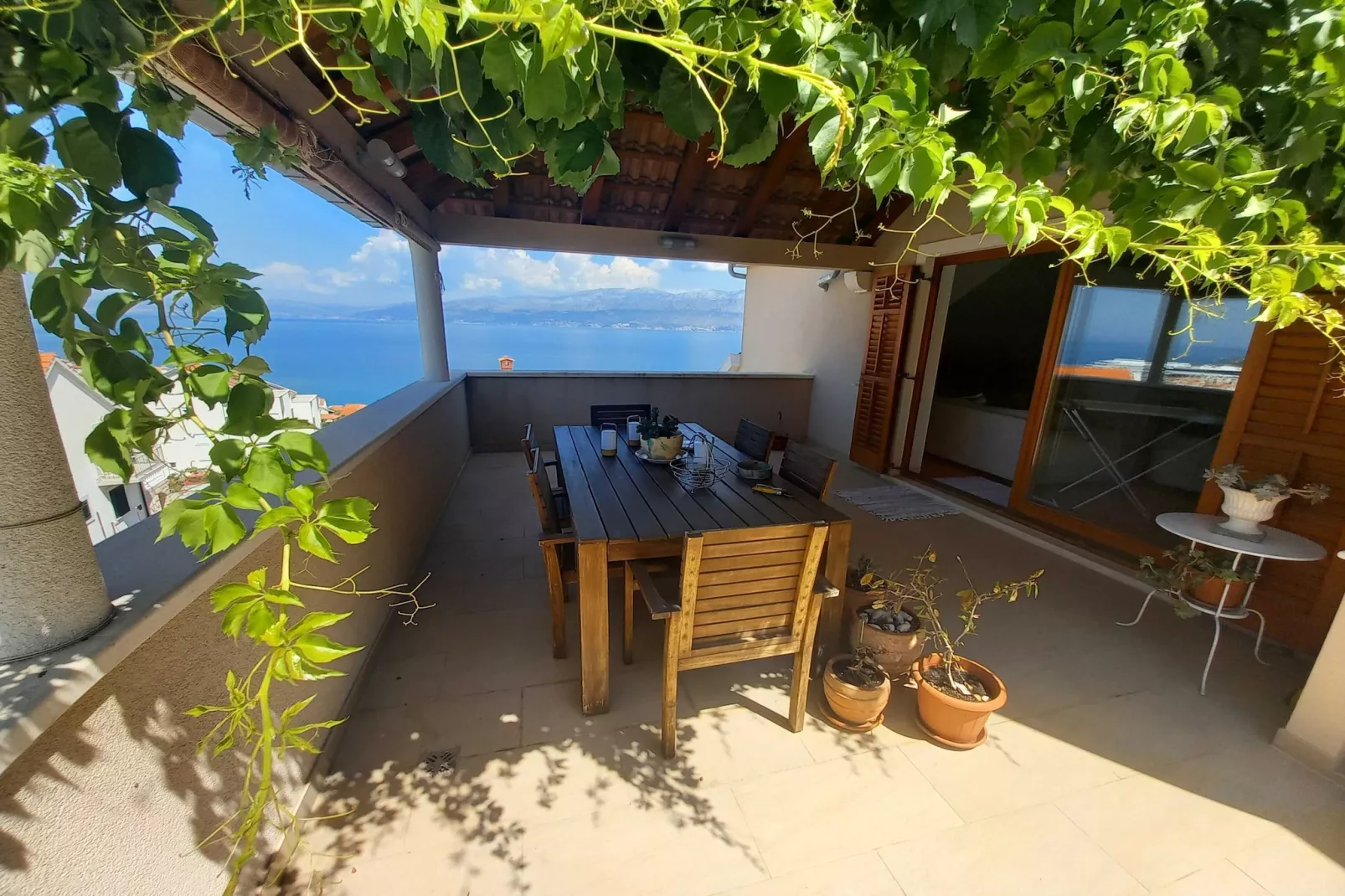 Apartment Iggy - Three Bedroom Apartment with Sea View and Terrace (A9) (ST)-Terras