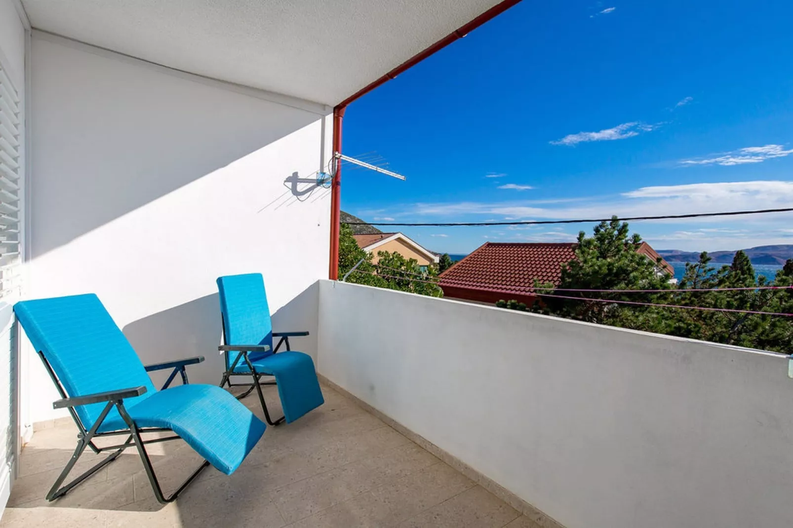 Apartments Sun 4 You - Two Bedroom Apartment with Balcony and Sea View (Apartment 2)-Terrasbalkon