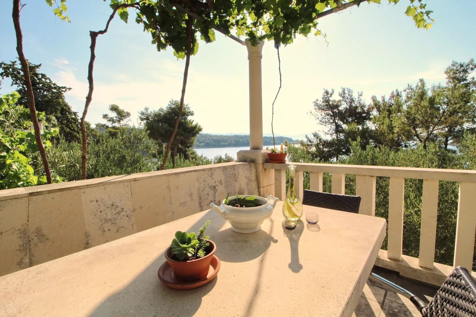 Apartment Kim- Two Bedroom Apartment with Terrace and Sea View-Terras