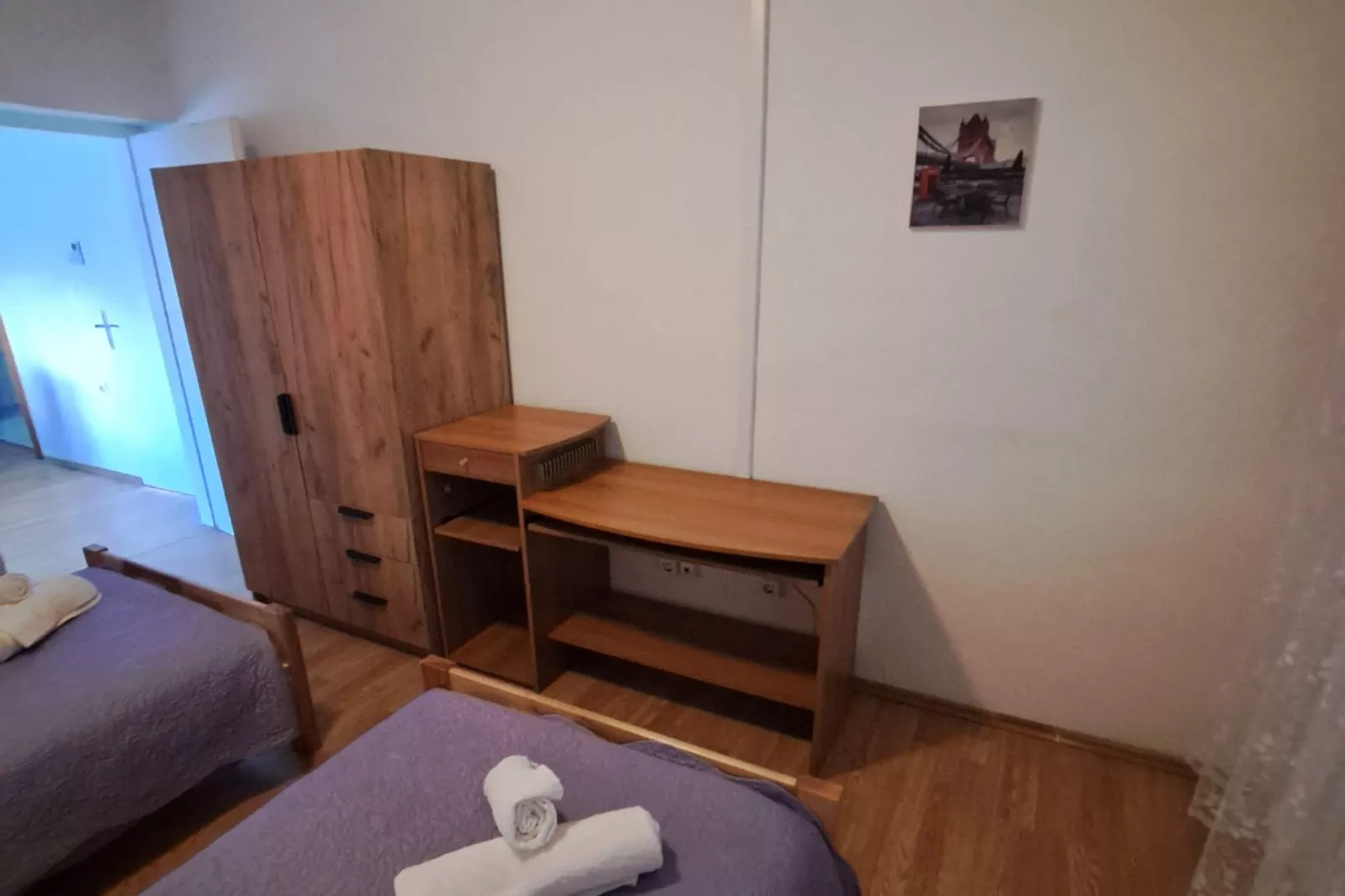 Apartment Marko (ST) - Three Bedroom Apartment with Balcony and Garden View-Slaapkamer