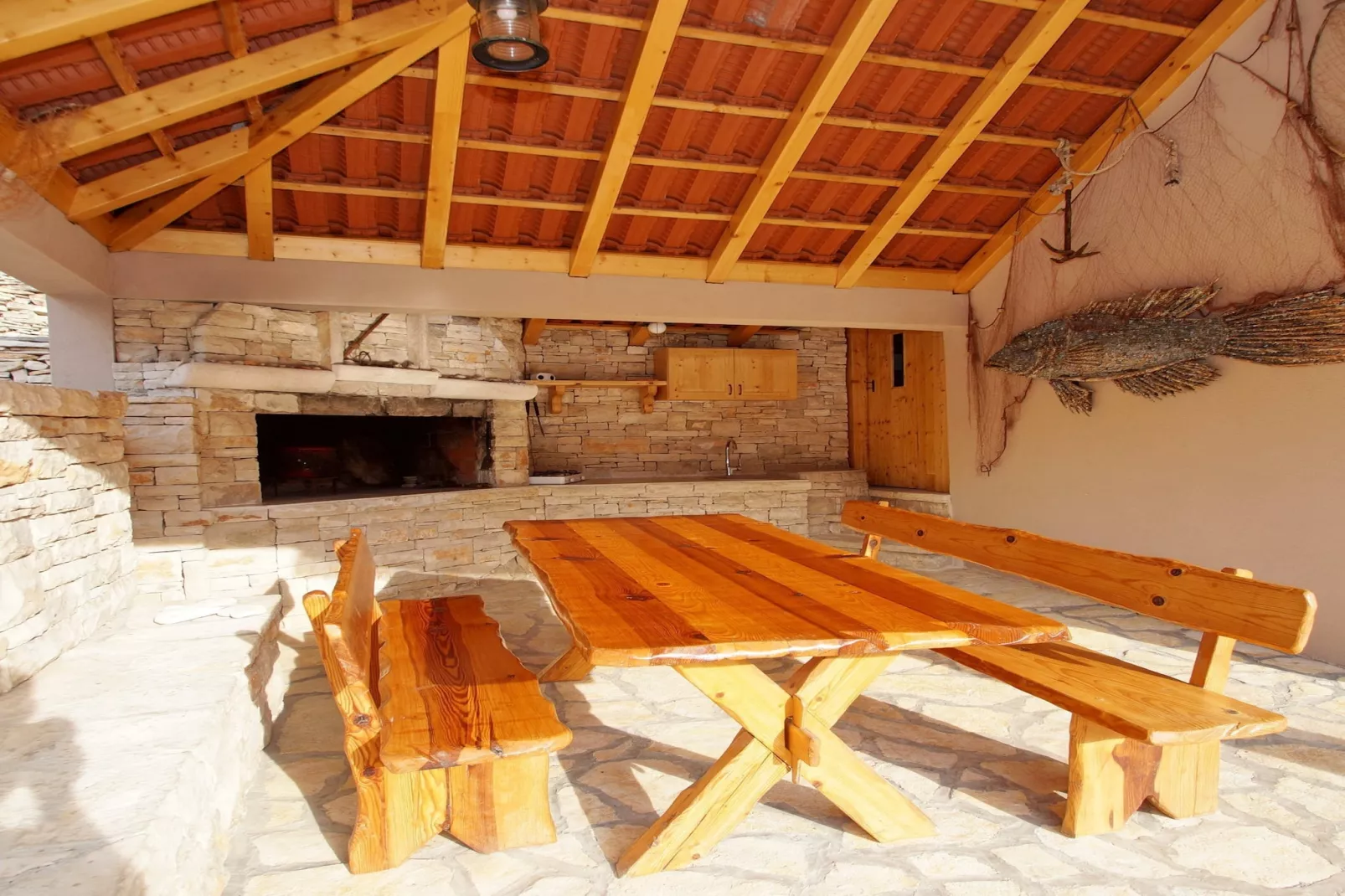 Stone House Mia - Two Bedroom Stone House with Terrace and Sea View-Terras