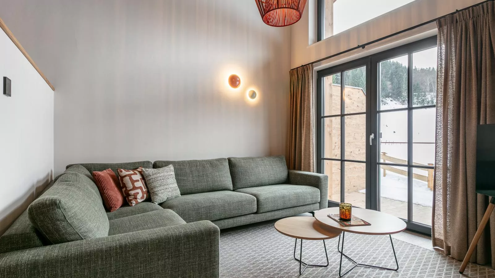 Tauernlodge Eben E1-Woonkamer