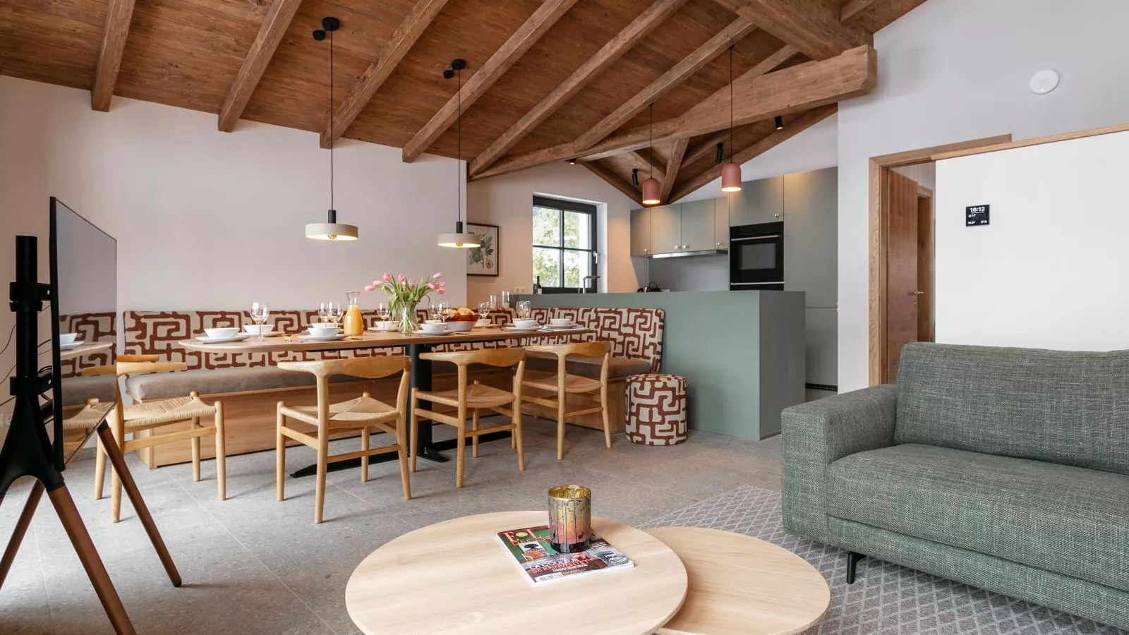 Tauernlodge Eben E1-Woonkamer