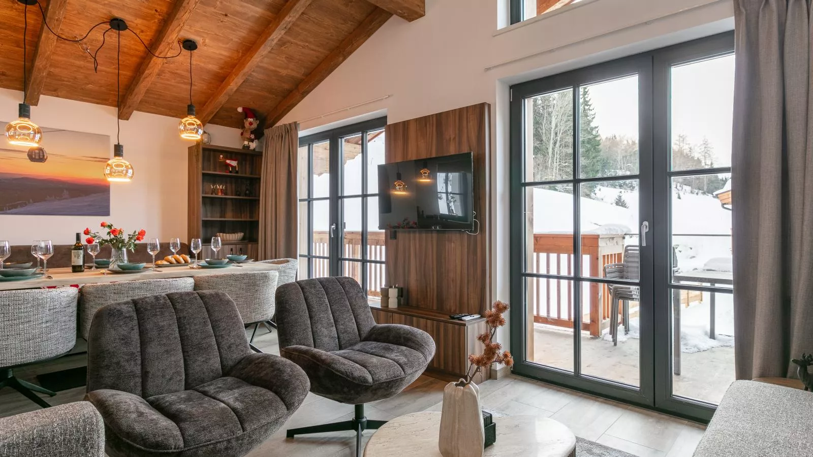 Tauernlodge Eben D4 - Woonkamer