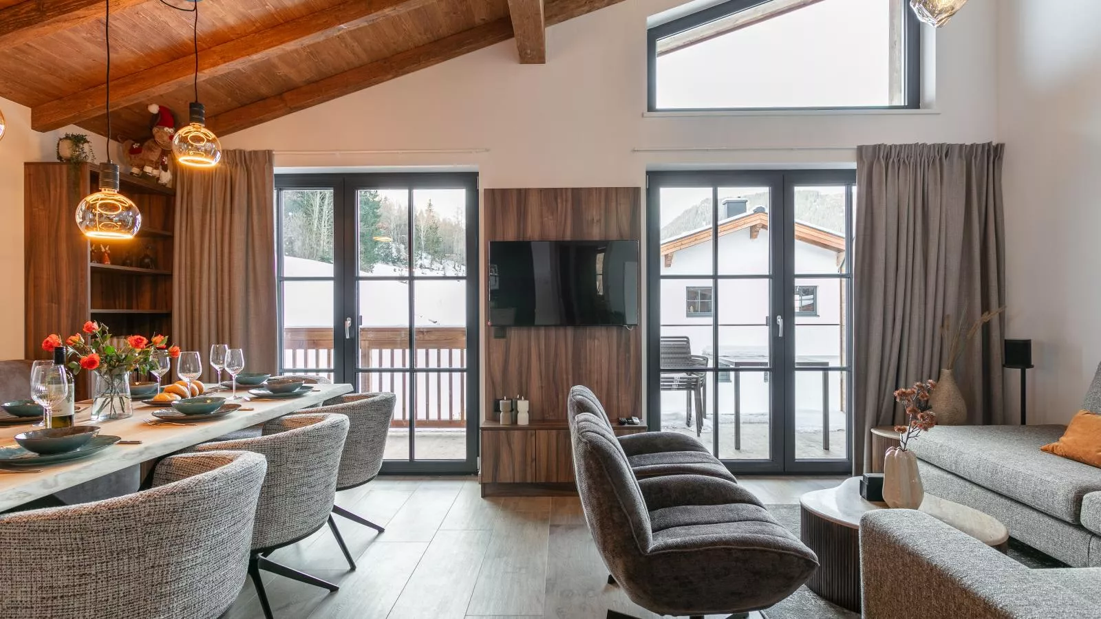 Tauernlodge Eben D4 - Woonkamer