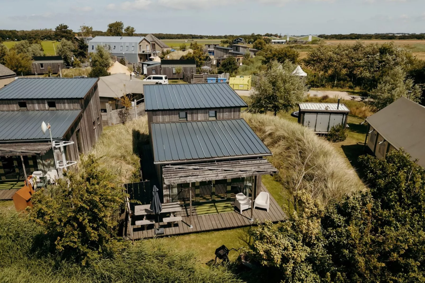 Juttershut Duynpark - Callantsoog-Uitzicht zomer