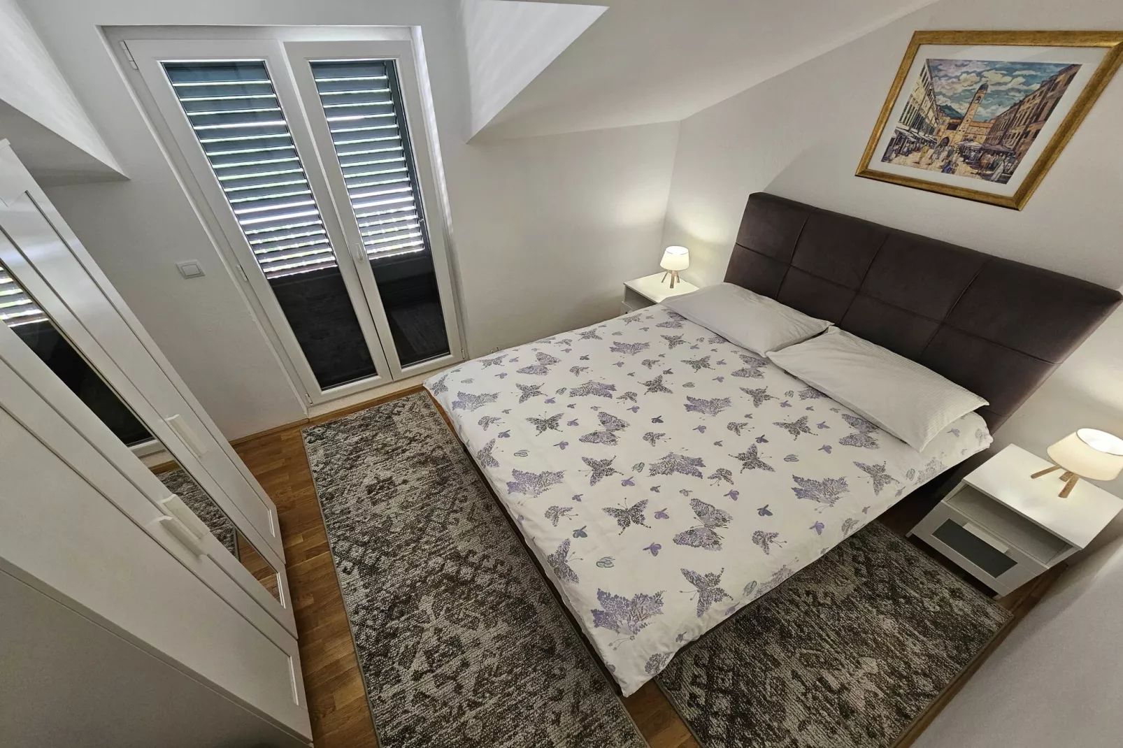 Apartment Kola - Two Bedroom Apartment with Balcony and Sea View (2) - Slaapkamer