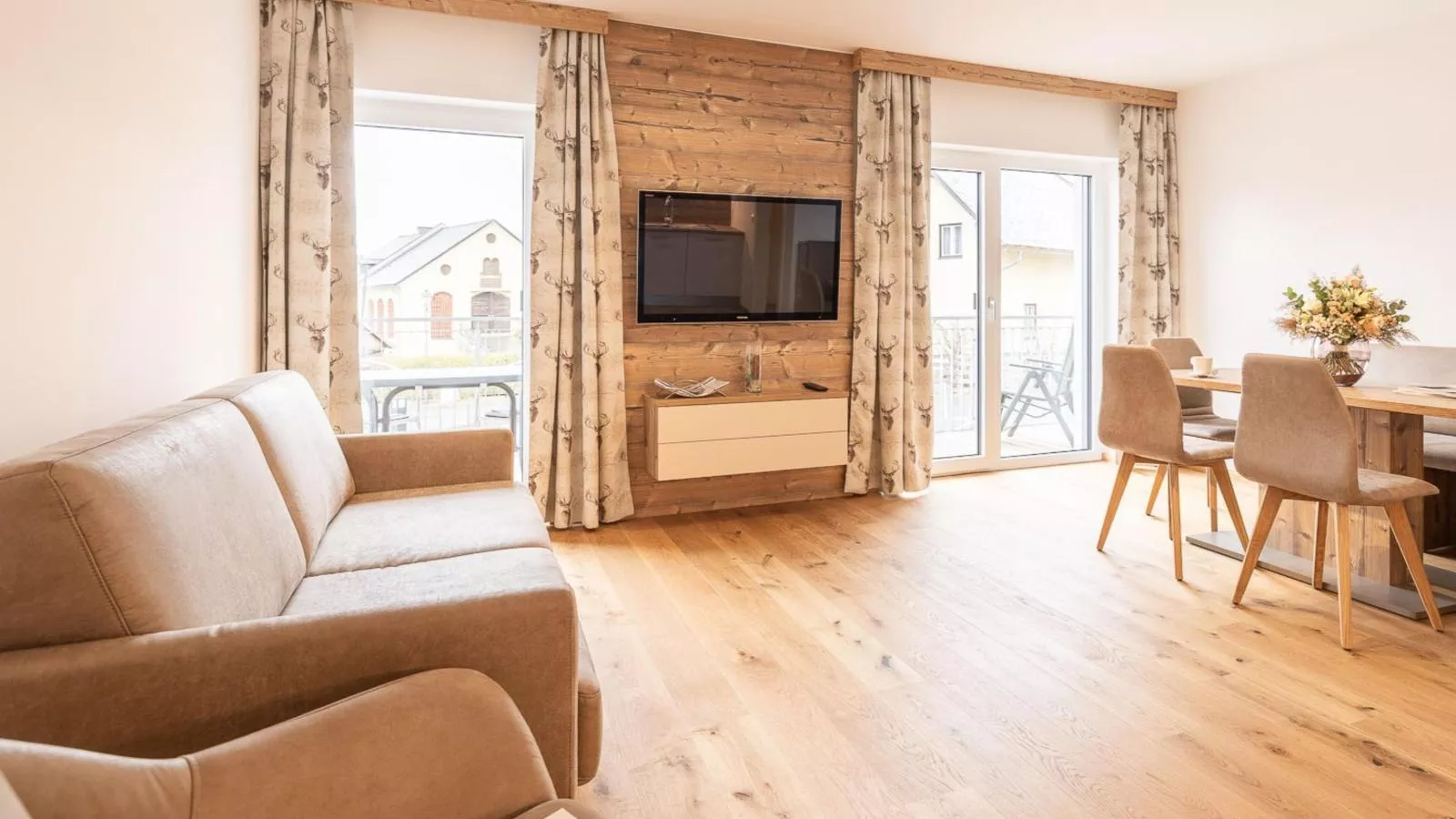 Ski Nature Apartment Lungau Top 1-Woonkamer