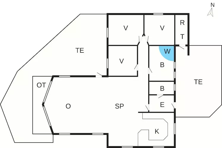 5 sterren vakantie huis in Løkken-Plattegrond