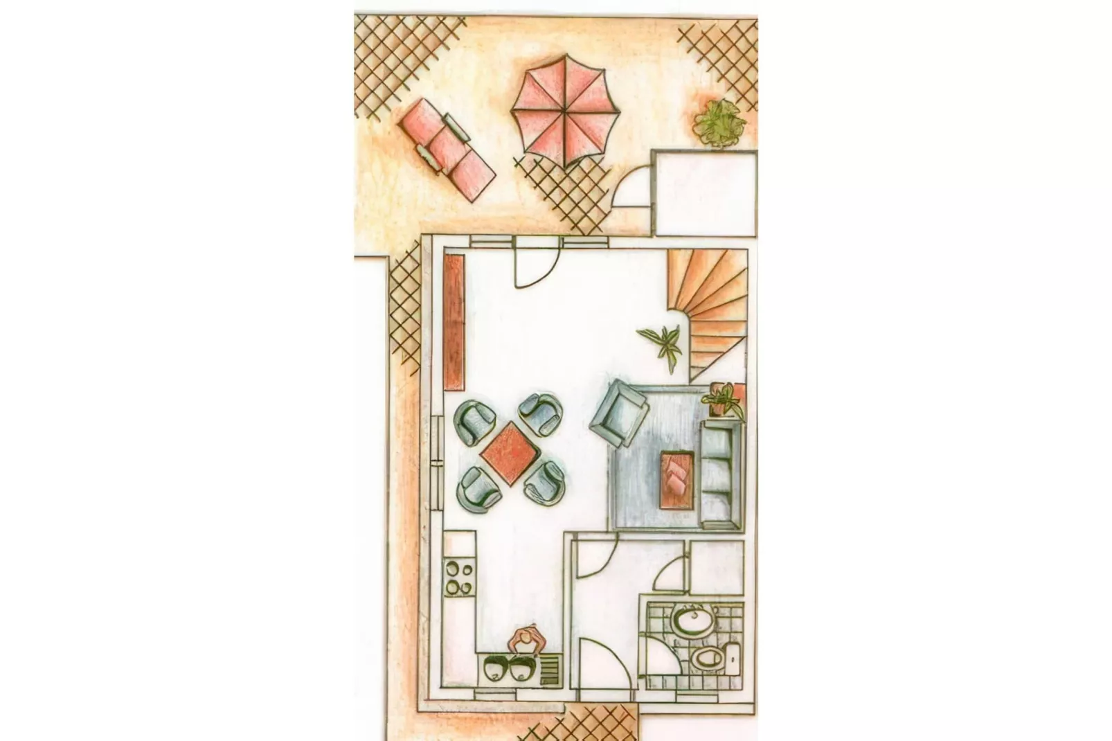 Ferienhaus in Hasselfelde - Haus 56 Blauvogel-Plattegrond