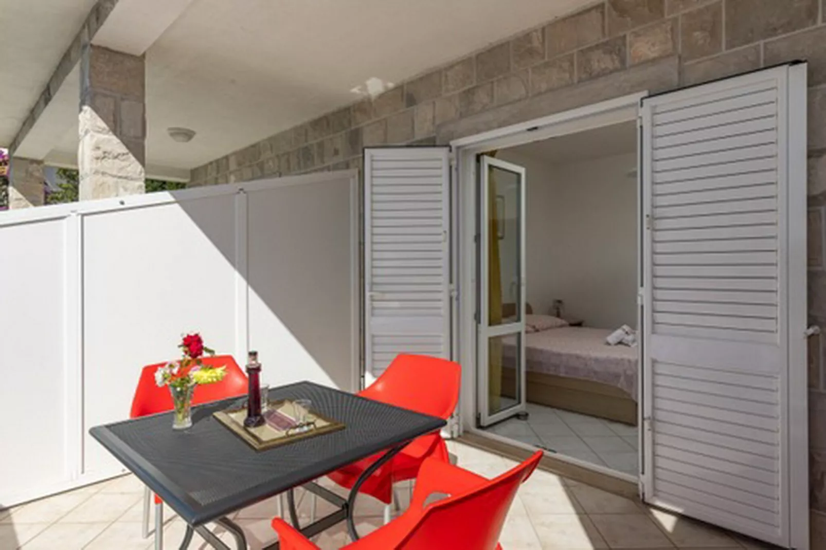 House Rašica - One Bedroom Apartment with Terrace and Sea view (2)-Terras