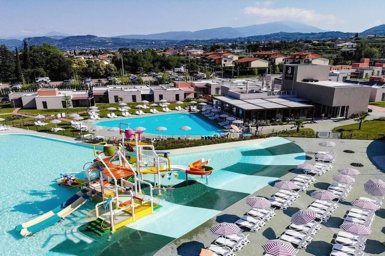 Sisan Family Resort Cisano di Bardolino - App 2 pax-Zwembad