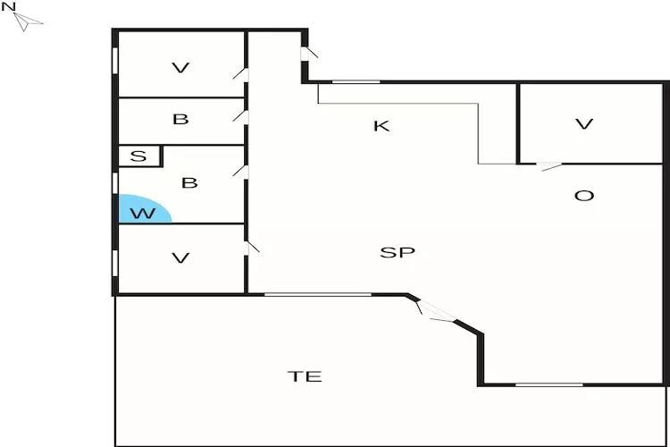 6 persoons vakantie huis in Væggerløse - Plattegrond