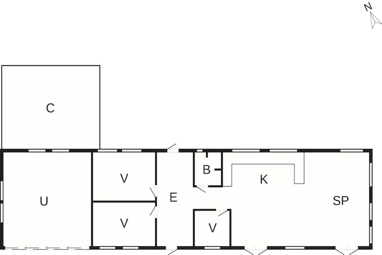 4 sterren vakantie huis in Stege-By Traum-Plattegrond