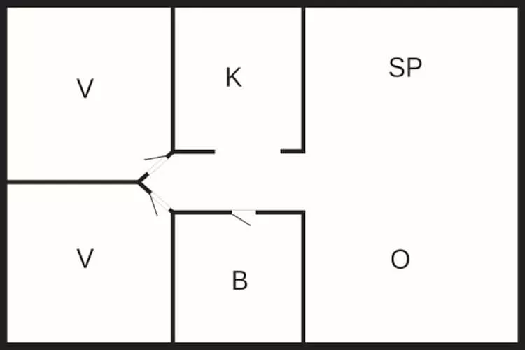 Appartement in het centrum van Frederikshavn - Plattegrond