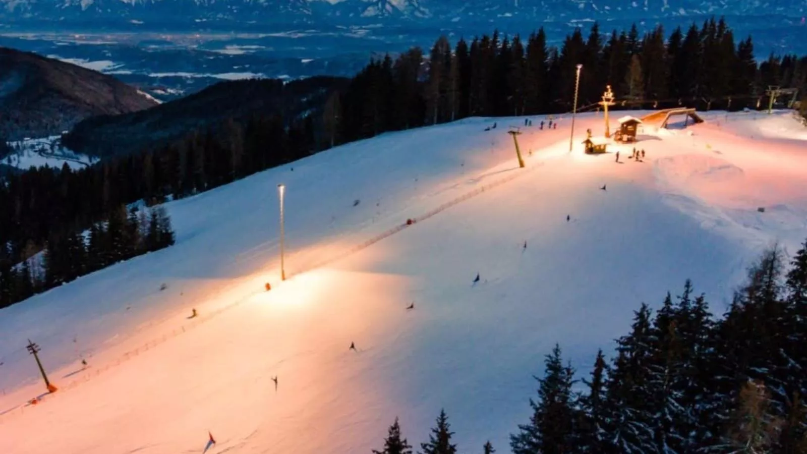 Karawankenpanorama-Gebied winter 20km