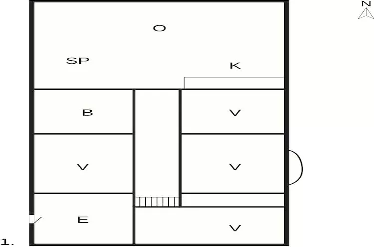 4 sterren vakantie huis in Dybvad-Plattegrond
