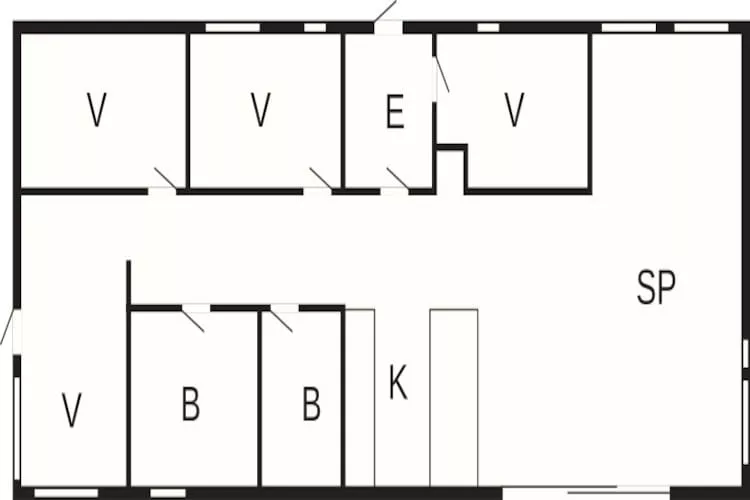 5 sterren vakantie huis in Saltum-Plattegrond