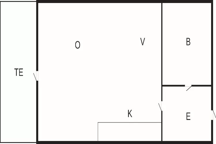2 pers.Lejl. - Plattegrond