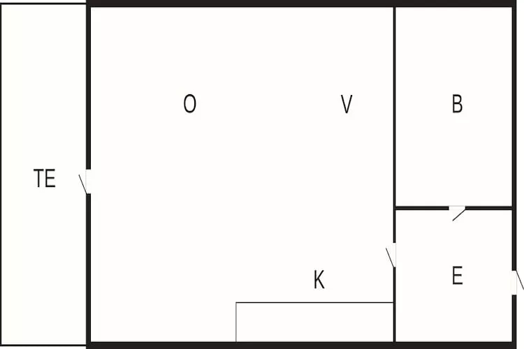 2 pers. lejl - Plattegrond