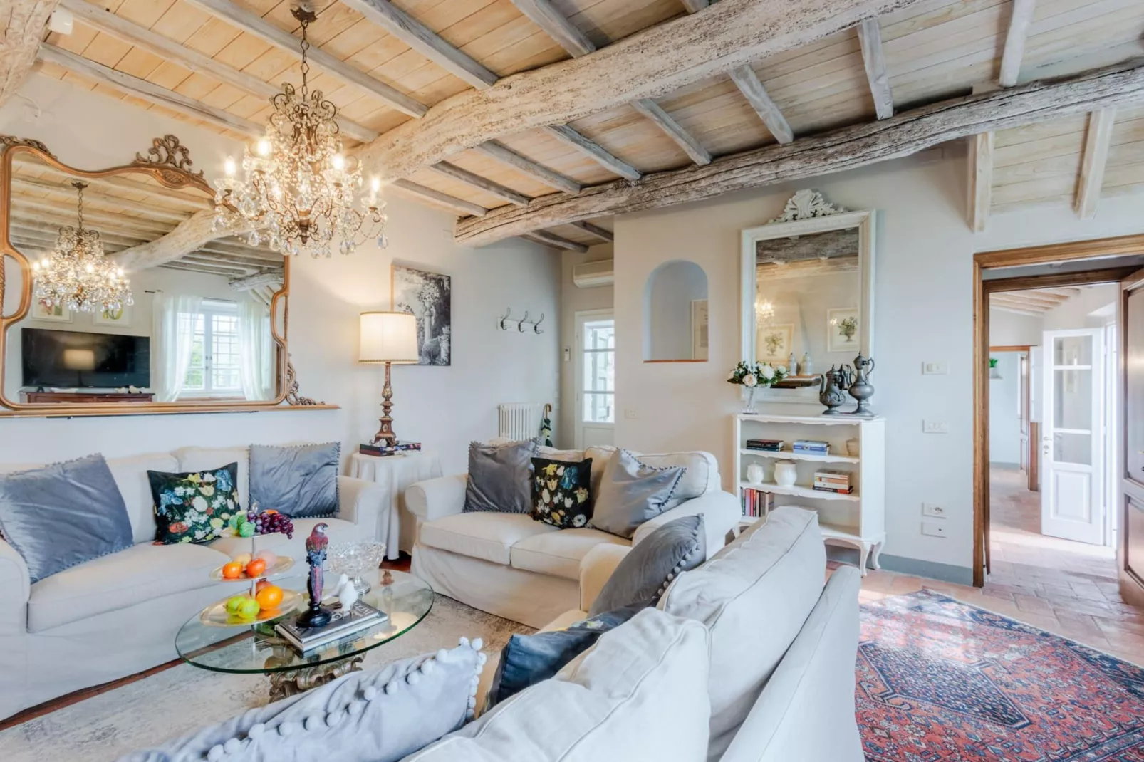 La Macina Farmhouse - Woonkamer