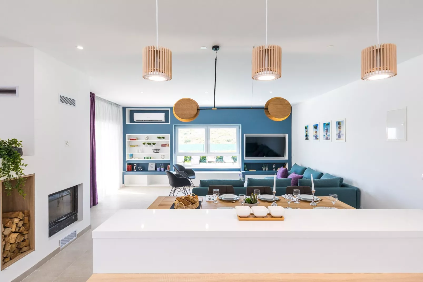 Scenic Elegant Trogir Villa with Pool - Five Bedroom Villa-Woonkamer