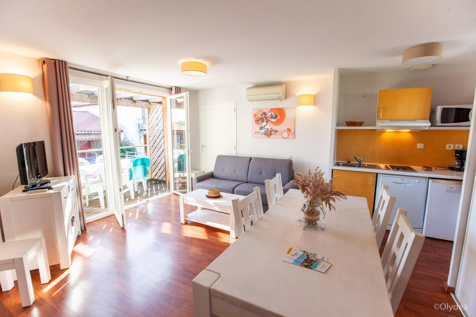 Residence Les Hameaux de la Chalosse Cassen // 4 pcs 8 pers - Woonkamer