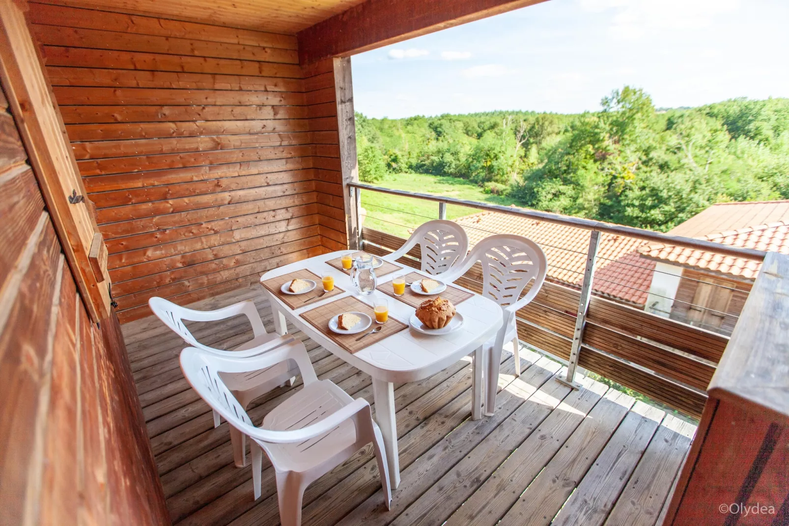 Residence Les Hameaux de la Chalosse Cassen // 4 pcs 8 pers - Terrasbalkon