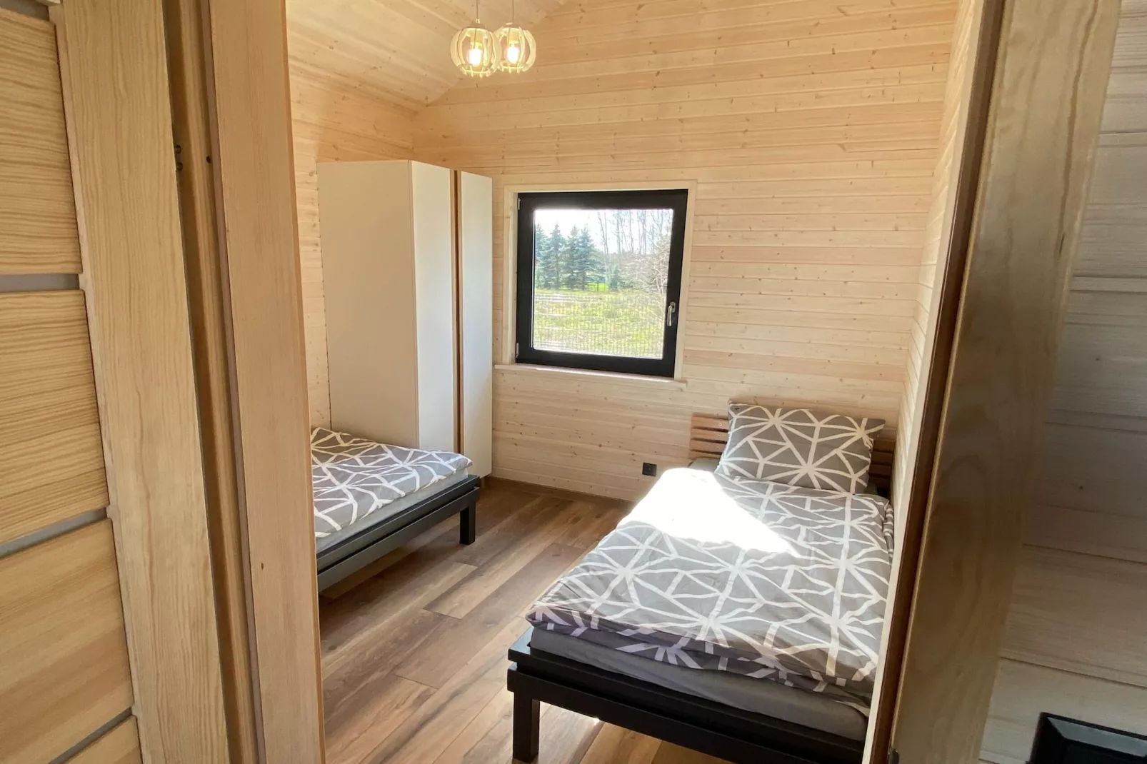 Skandynawskie domki letniskowe dla 4 osób Wicie-Slaapkamer