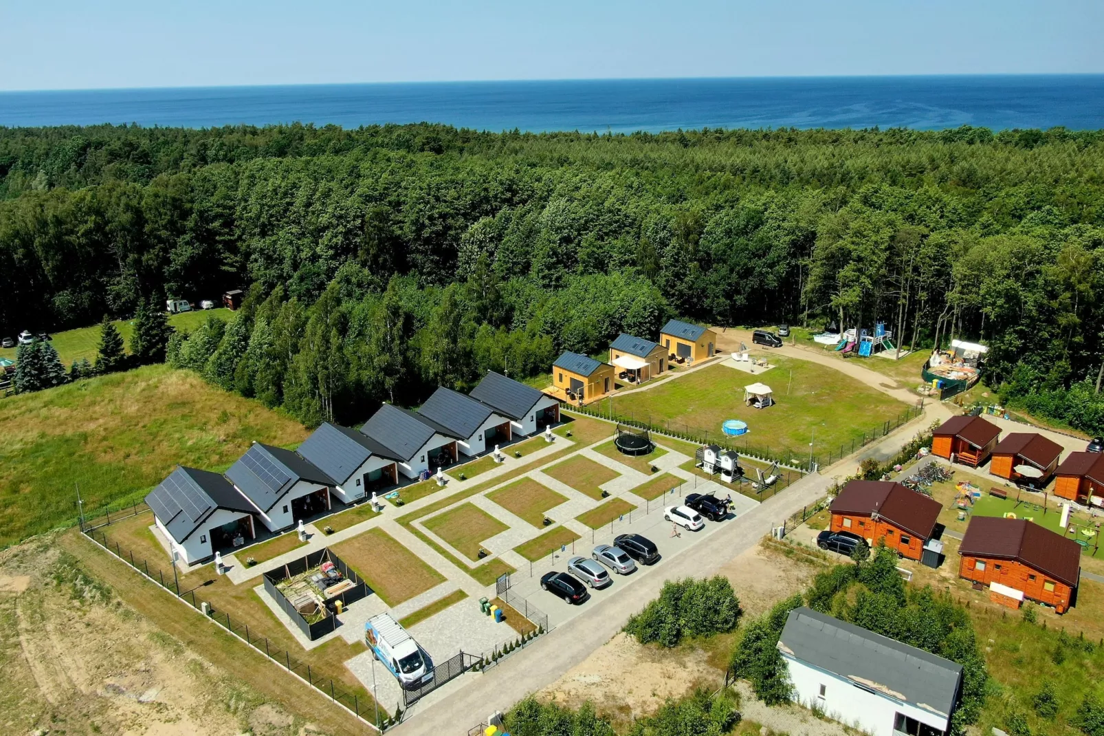 Skandynawskie domki letniskowe dla 5 osób Wicie-Buitenlucht