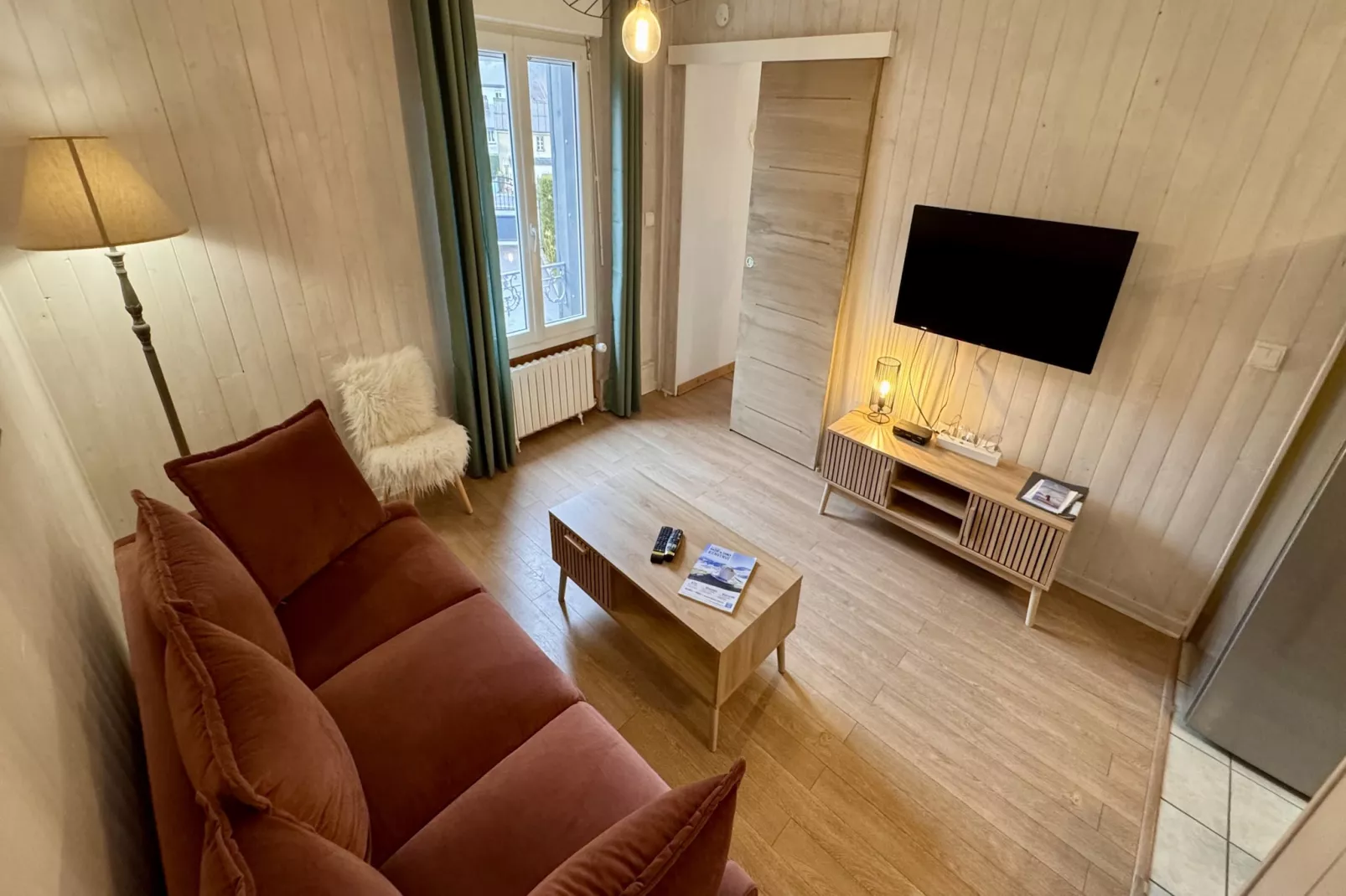 Le Myosotis Le Mont Dore 4pers - Woonkamer